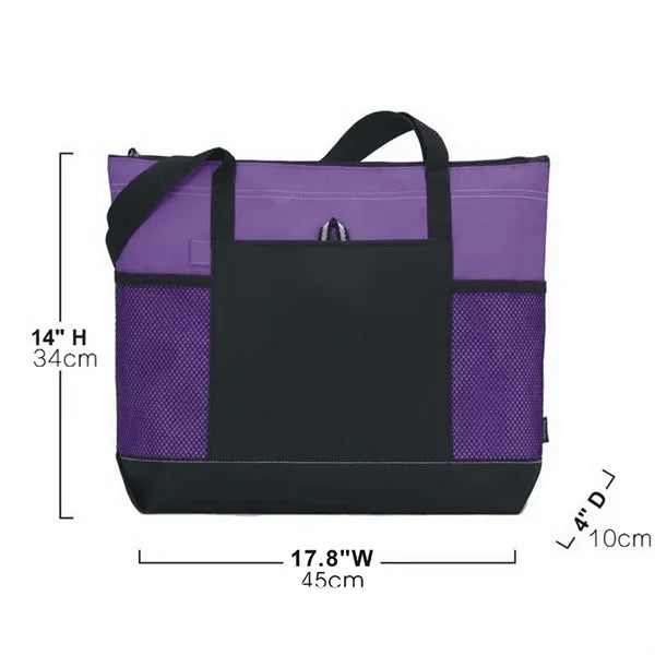 Zippered Tote Bag