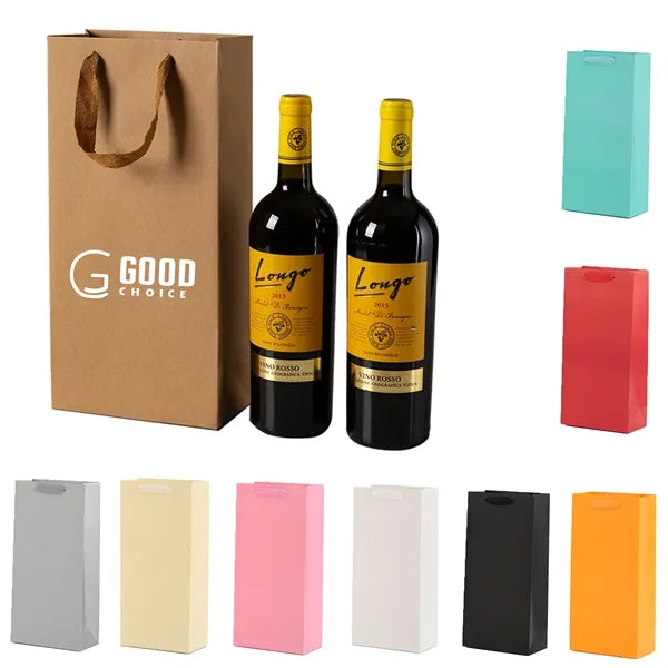 Craft Paper Wine Tote Bag Gift