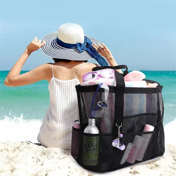 Large Storage Swimming Mesh Beach Tote Bags