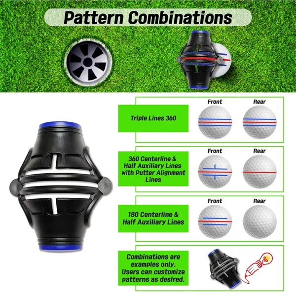 Golf Ball Marking Stencils Kit