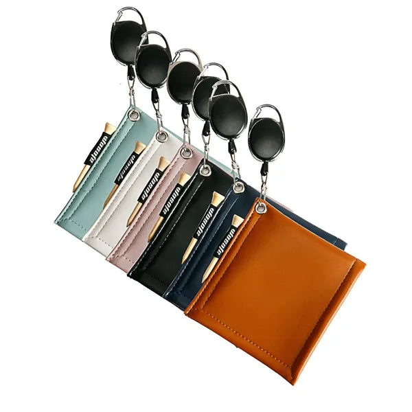 Portable Golf Ball And Club Cleaner Washer Towel Pouch