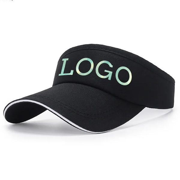 Sports Polyester Sun Visor Hat Empty Top Baseball Cap