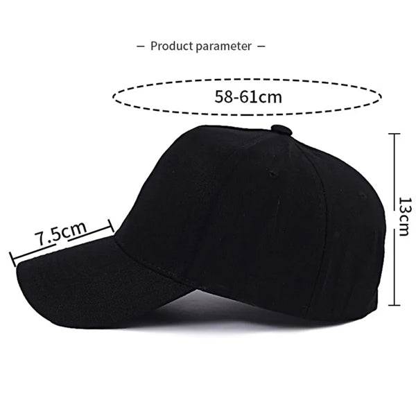 Solid Cotton Twill 5 Panel Baseball Cap