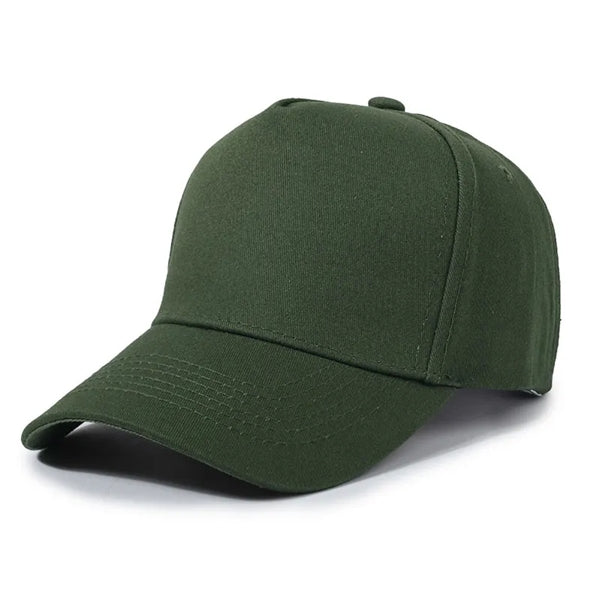 Solid Cotton Twill 5 Panel Baseball Cap