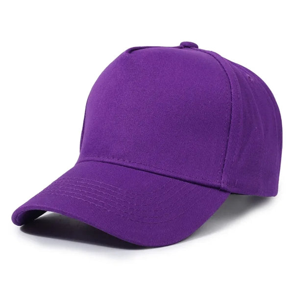 Solid Cotton Twill 5 Panel Baseball Cap