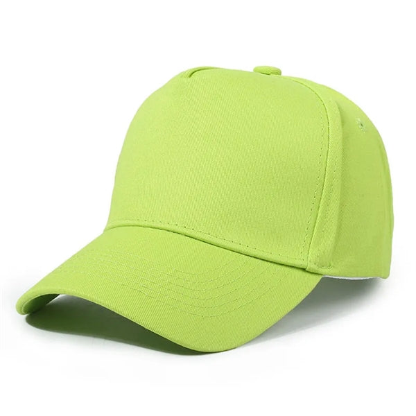 Solid Cotton Twill 5 Panel Baseball Cap