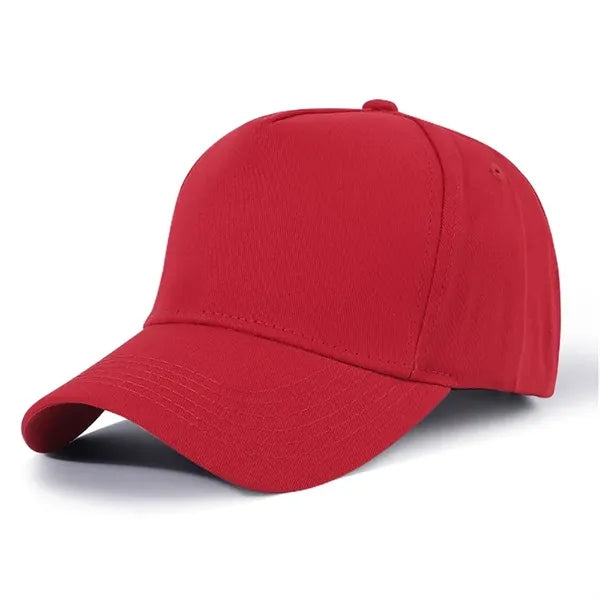 Solid Cotton Twill 5 Panel Baseball Cap