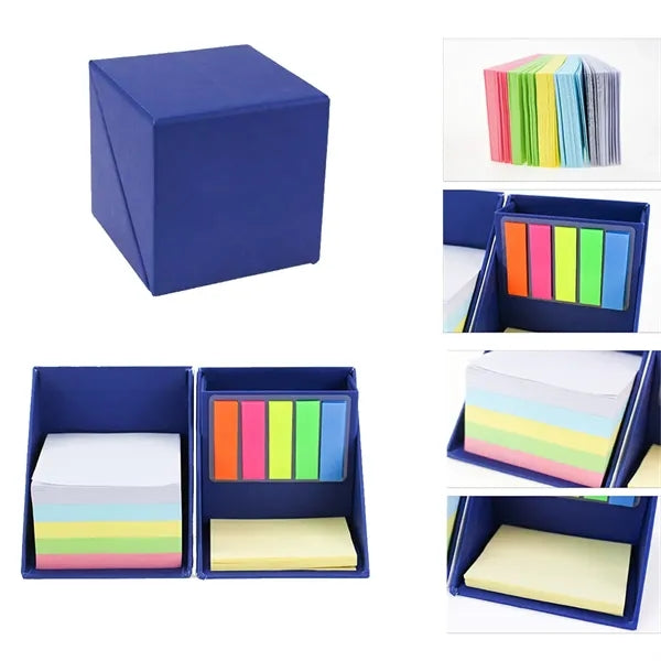 Colorful Foldable Sticky Notes Memo Box with Holder