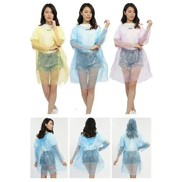 Disposable Adult Poncho Raincoat