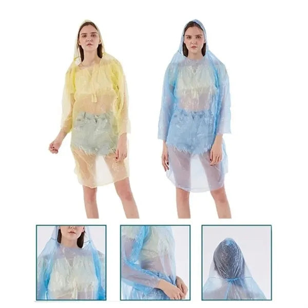 Disposable Adult Poncho Raincoat