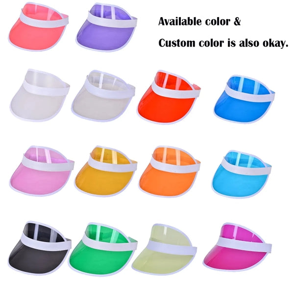 PVC Clear UV Protector Sun Visor