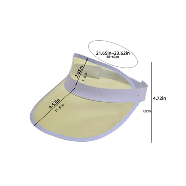 PVC Clear UV Protector Sun Visor