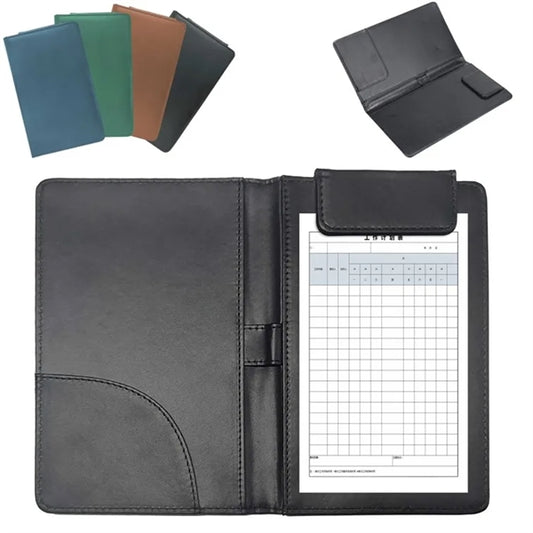 Pu Leather Hotel Menu Cover Holder Bifold Bill Folder