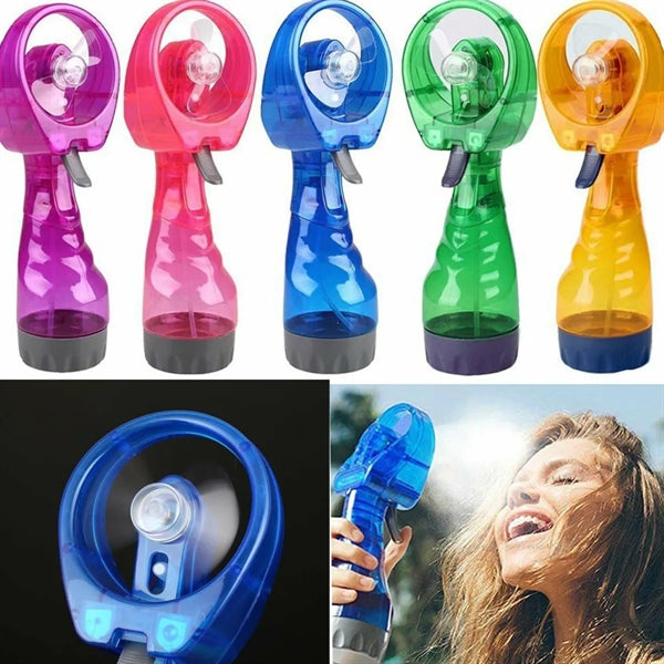 Mini Portable Fan Manual Water Sprayer