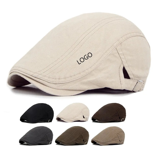 Mens Cotton Flat Ivy Gatsby Newsboy Cap