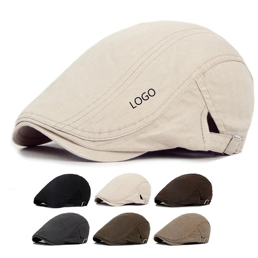 Mens Cotton Flat Ivy Gatsby Newsboy Cap