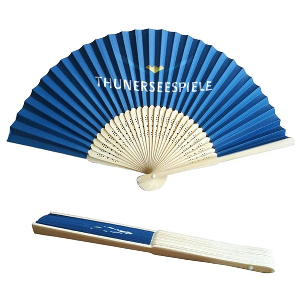 Full-color Folding Bamboo Paper/Fabric Fan