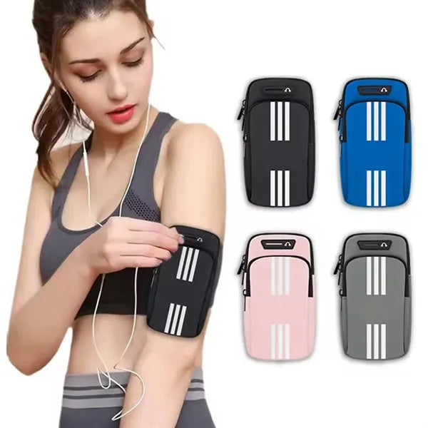 Waterproof Adjustable Phone Arm Band with Earphone Hole