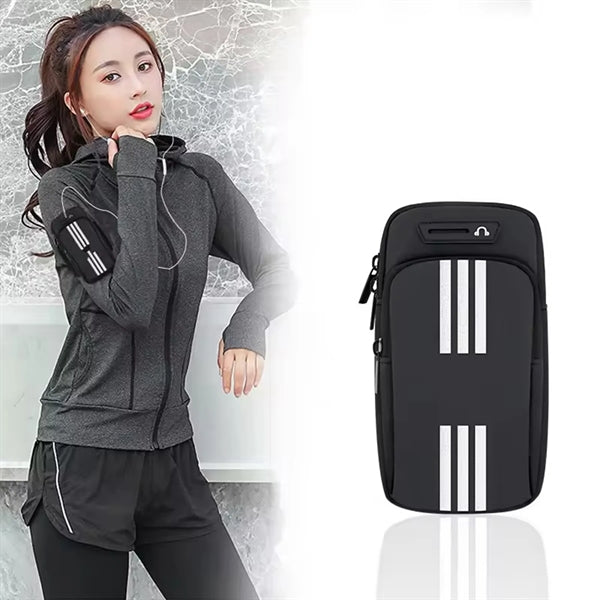 Waterproof Adjustable Phone Arm Band with Earphone Hole