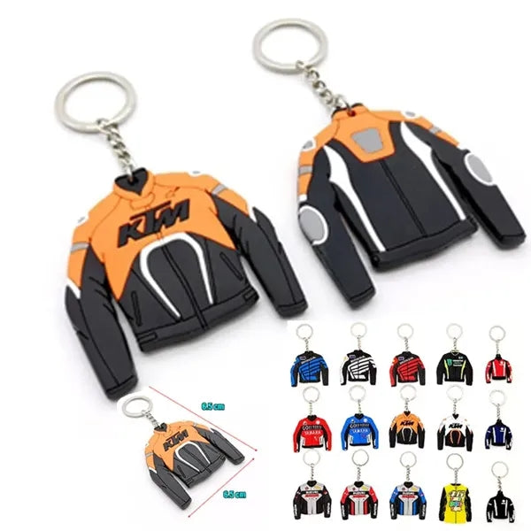 Pvc Racing Suit Double-Sided Keychain