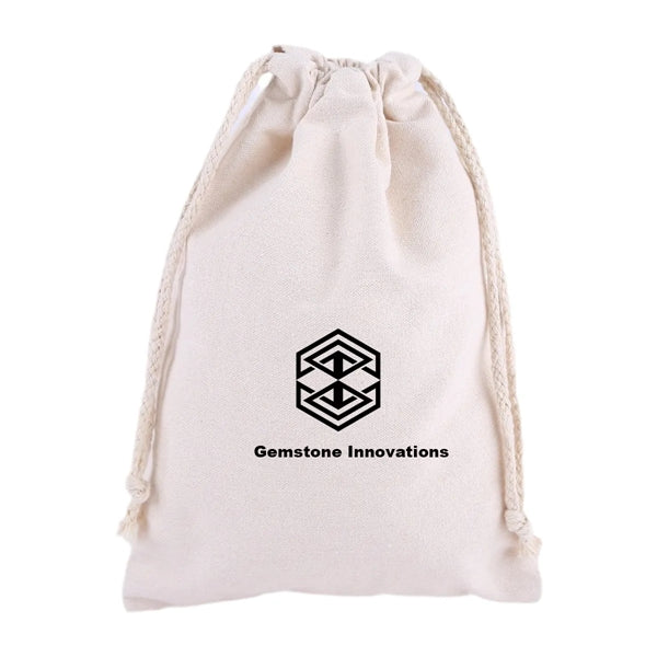 Large Polyester-Cotton Drawstring Bag