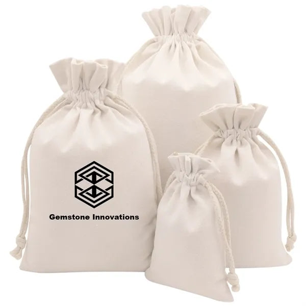 Large Polyester-Cotton Drawstring Bag