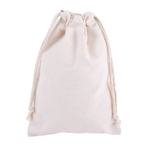 Large Polyester-Cotton Drawstring Bag