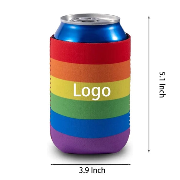 LGBT Rainbow Can Cooler Beer Sleeves