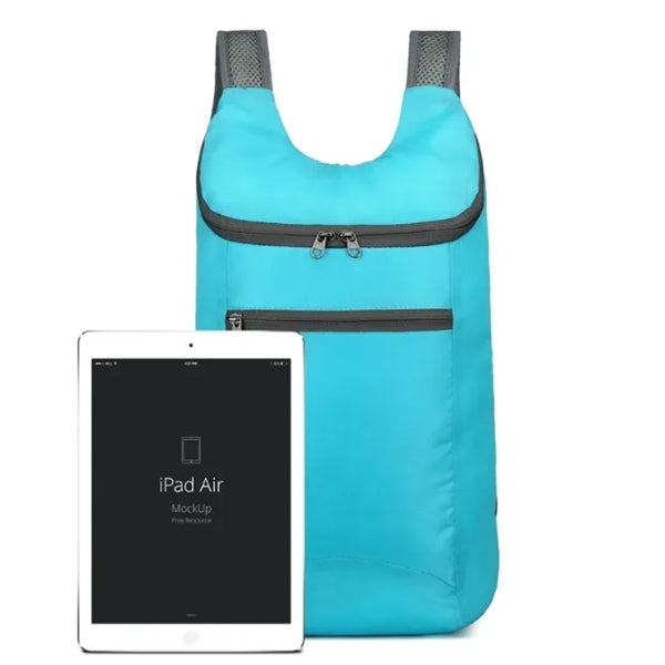 Foldable Carry-On Backpack w/ Drawstring Pouch