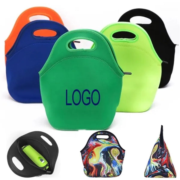 Handle Zippered Lunch Bag