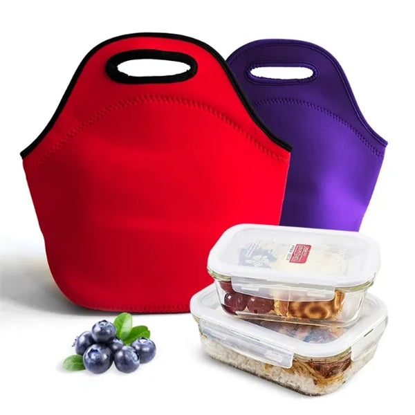 Handle Zippered Lunch Bag