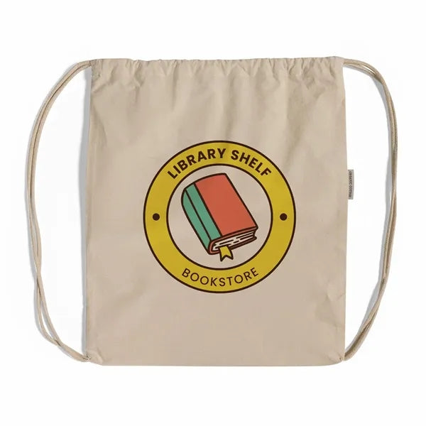 Organic Cotton Drawstring Backpack