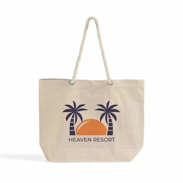 Rope Handle Beach Tote Bag