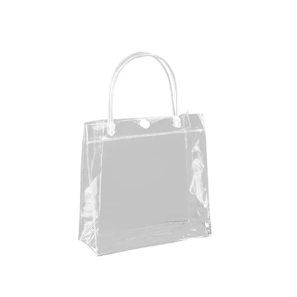 Clear PVC Plastic Gift Bags With Handle
