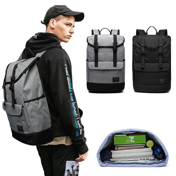 Canvas School Laptop Backpack