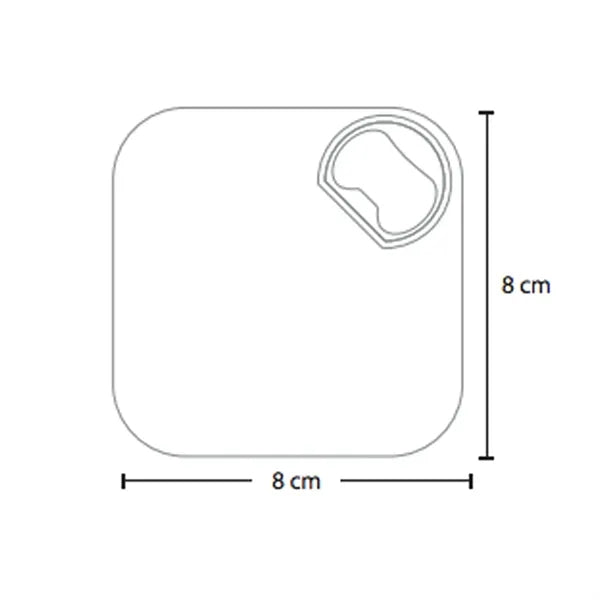 ABS Fridge Magnet Beer Coaster Bottle Opener