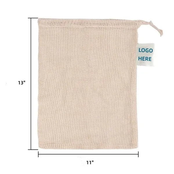 Cotton Drawstring Mesh Produce Bag