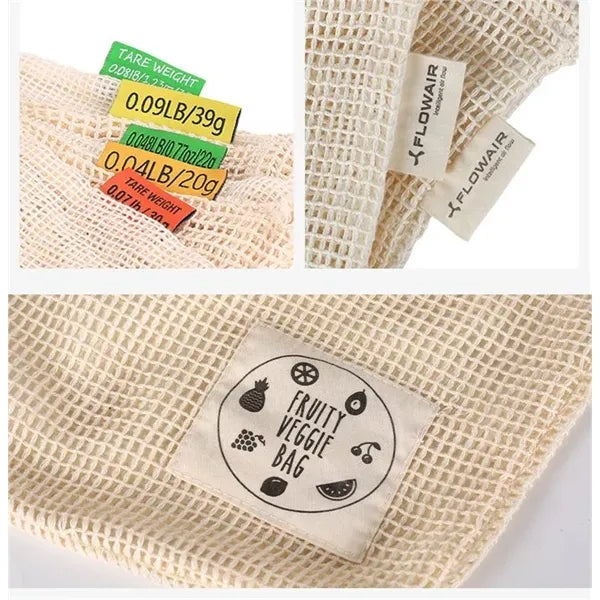 Cotton Drawstring Mesh Produce Bag