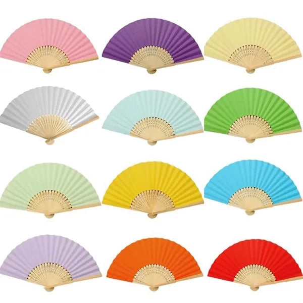 Promotion Wedding Party Folding Bamboo Fan