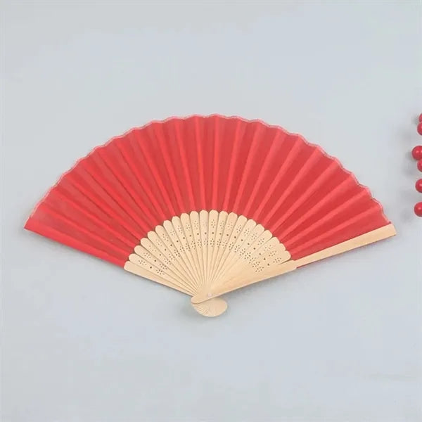 Promotion Wedding Party Folding Bamboo Fan