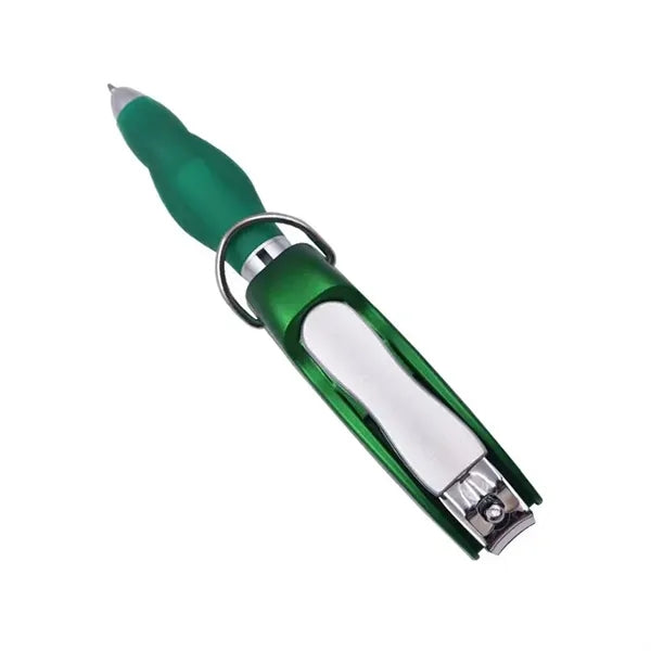 Multifunctional Keychain Ballpoint Pen With Nail Clippers