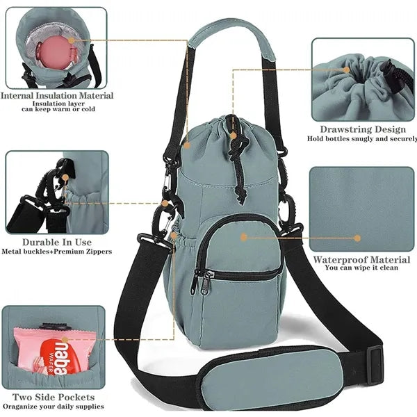 Insulated Water Bottle Holder Bag