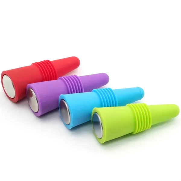 Printed Silicone Wine Bottle Stopper
