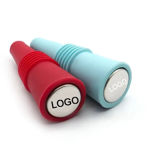 Printed Silicone Wine Bottle Stopper