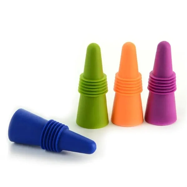 Printed Silicone Wine Bottle Stopper