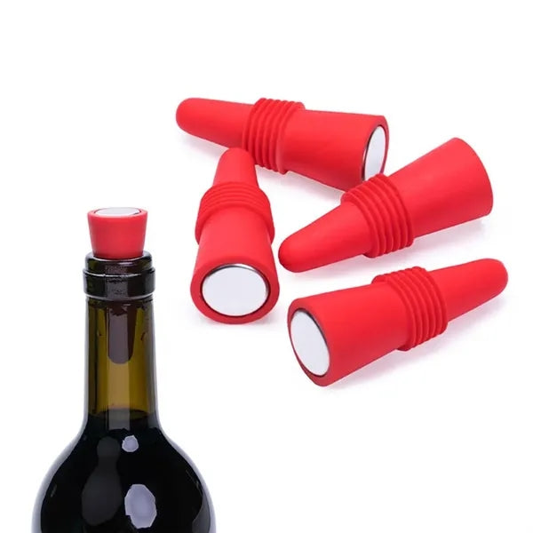 Printed Silicone Wine Bottle Stopper