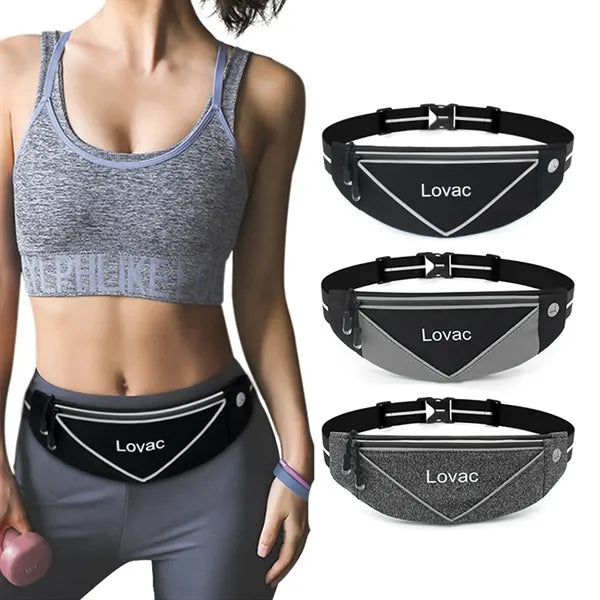 Lycra Waterproof Sport Waist Bag with Headphone Hole