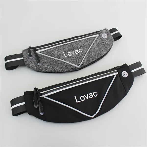 Lycra Waterproof Sport Waist Bag with Headphone Hole