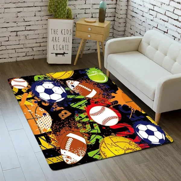 Anti-Slip Flannel Floor Mat