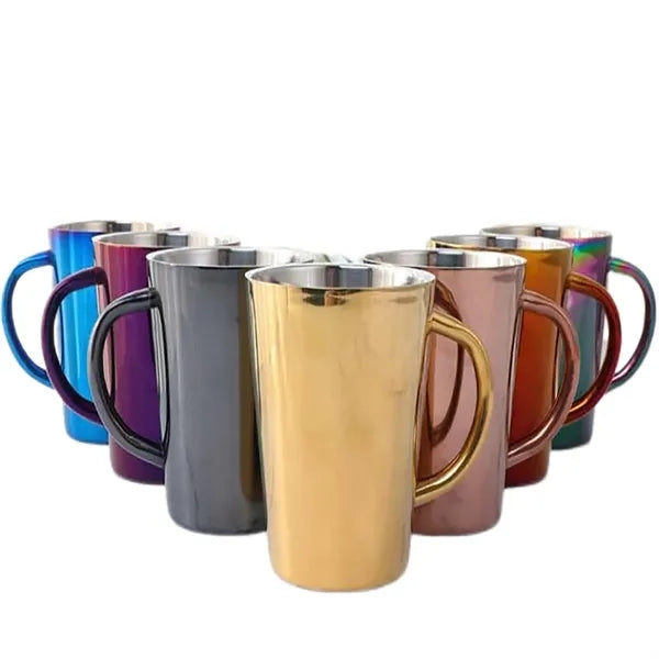 Stainless Steel Beer Mug with Handle